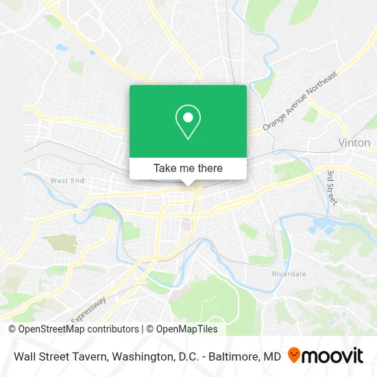 Wall Street Tavern map