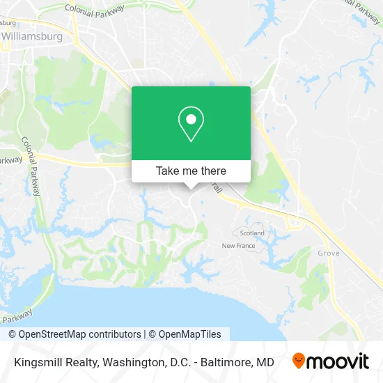 Kingsmill Realty map