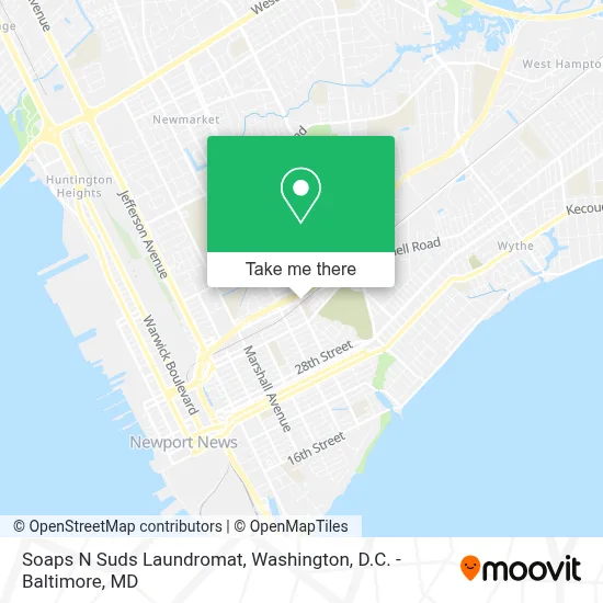 Soaps N Suds Laundromat map