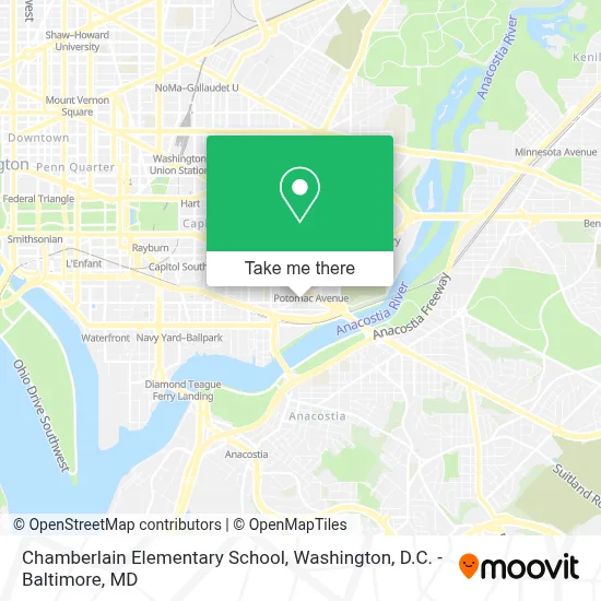 Chamberlain Elementary School map