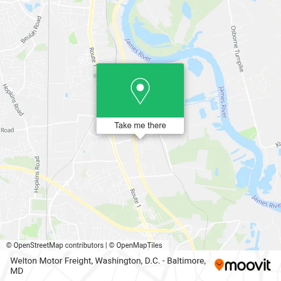Welton Motor Freight map