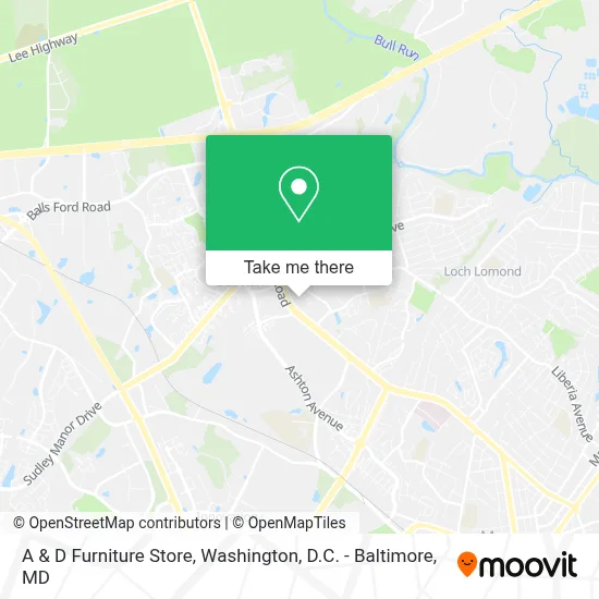 A & D Furniture Store map
