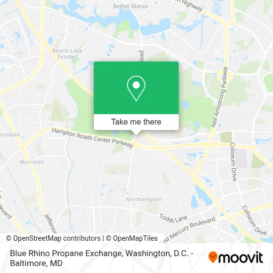 Blue Rhino Propane Exchange map