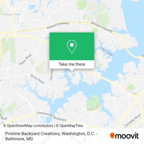 Pristine Backyard Creations map