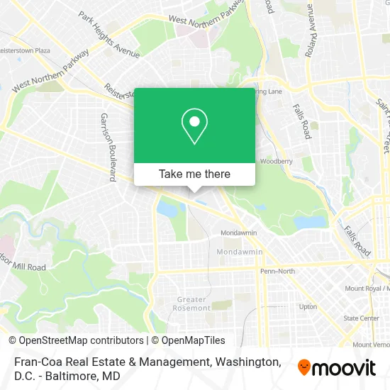 Fran-Coa Real Estate & Management map
