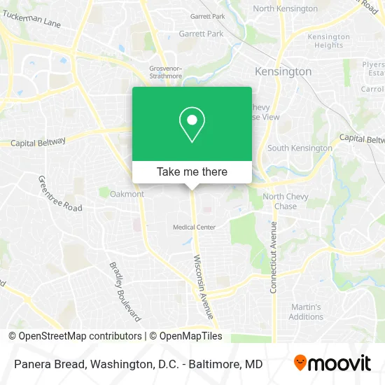 Panera Bread map