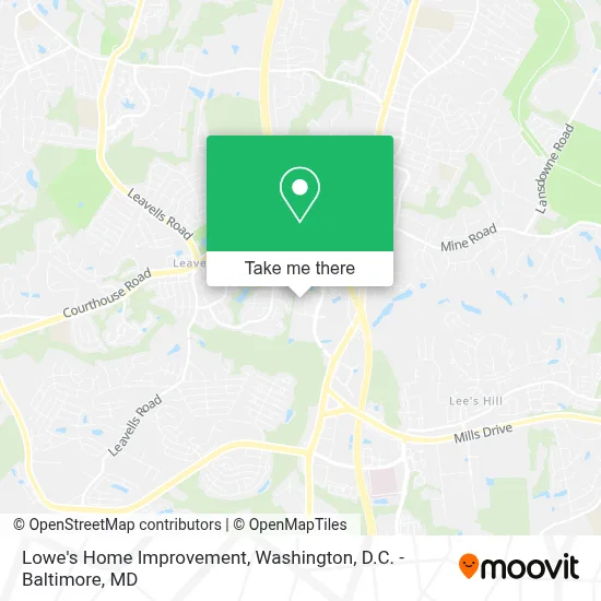 Lowe's Home Improvement map