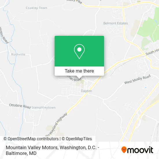 Mountain Valley Motors map