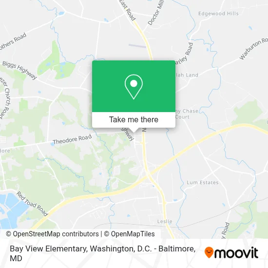 Bay View Elementary map