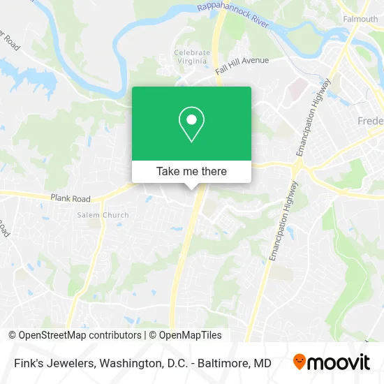 Fink's Jewelers map