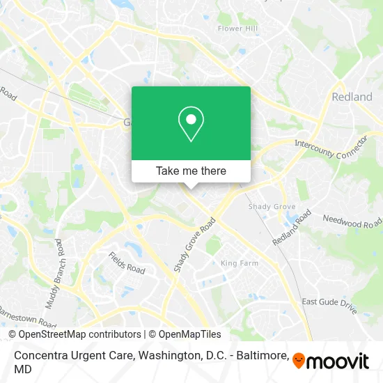 Concentra Urgent Care map