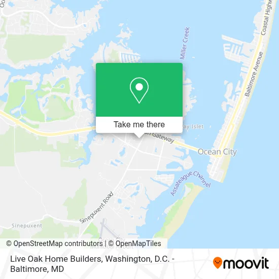 Live Oak Home Builders map