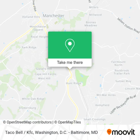 Taco Bell / Kfc map