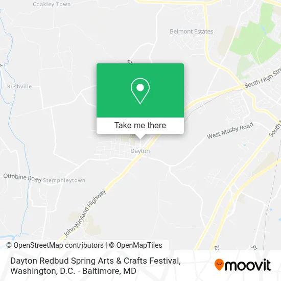 Dayton Redbud Spring Arts & Crafts Festival map