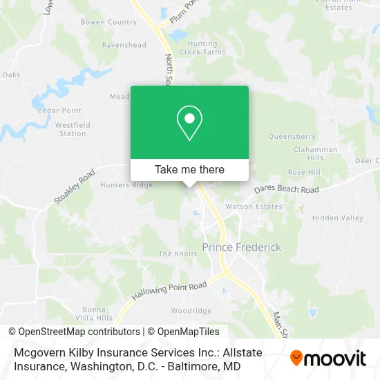 Mcgovern Kilby Insurance Services Inc.: Allstate Insurance map