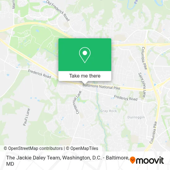 The Jackie Daley Team map