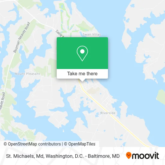 St. Michaels, Md map