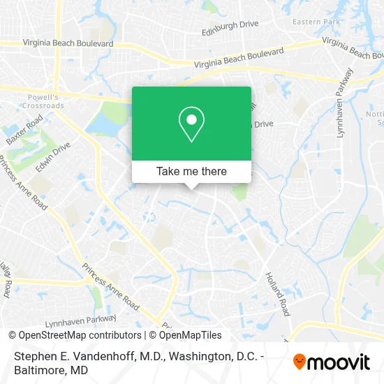 Stephen E. Vandenhoff, M.D. map