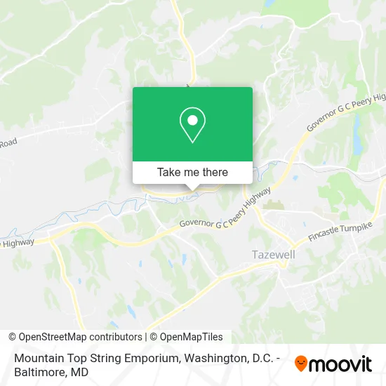 Mountain Top String Emporium map