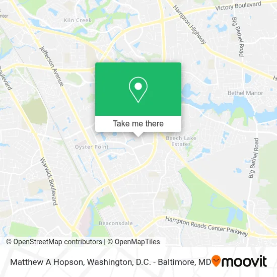 Matthew A Hopson map