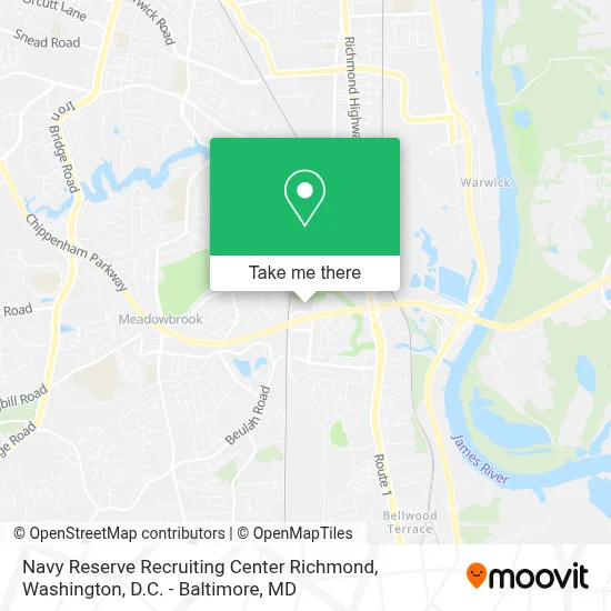 Navy Reserve Recruiting Center Richmond map