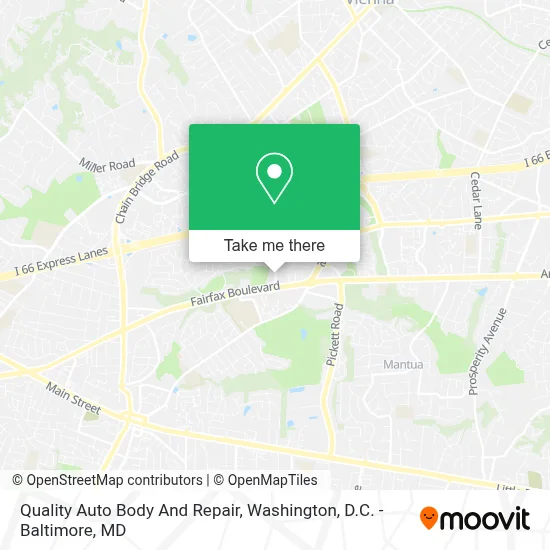 Quality Auto Body And Repair map
