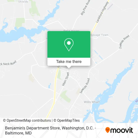 Benjamin's Department Store map