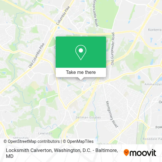Locksmith Calverton map