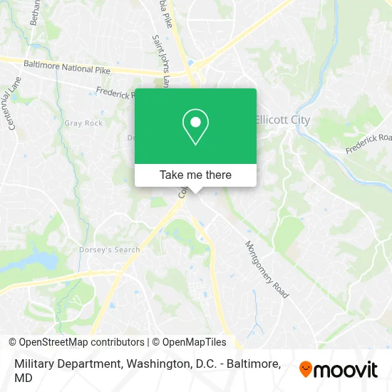 Military Department map