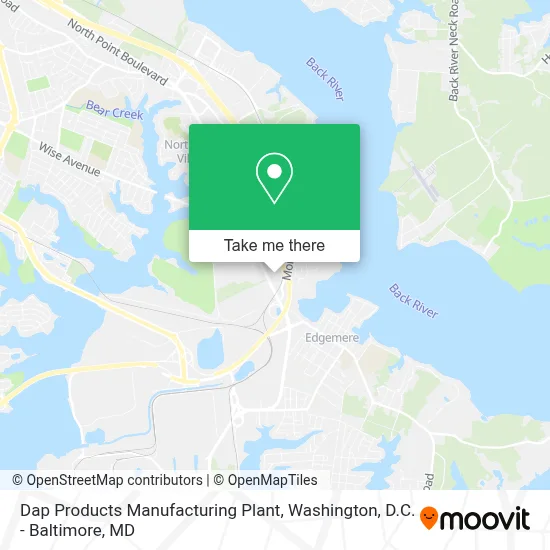 Dap Products Manufacturing Plant map