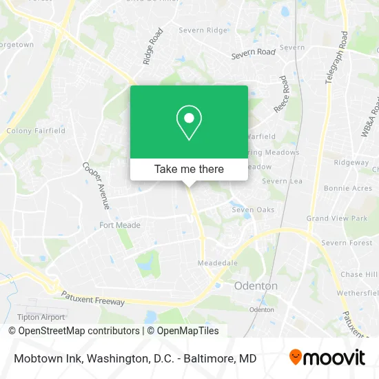 Mobtown Ink map