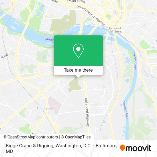 Bigge Crane & Rigging map