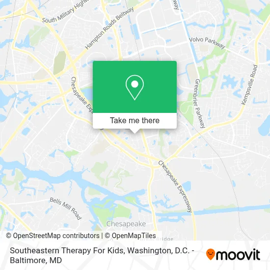 Southeastern Therapy For Kids map