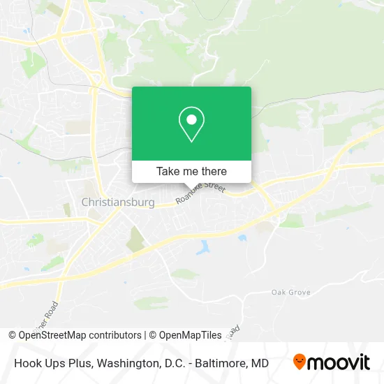 Hook Ups Plus map