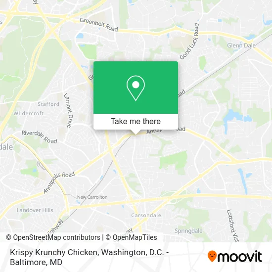 Krispy Krunchy Chicken map