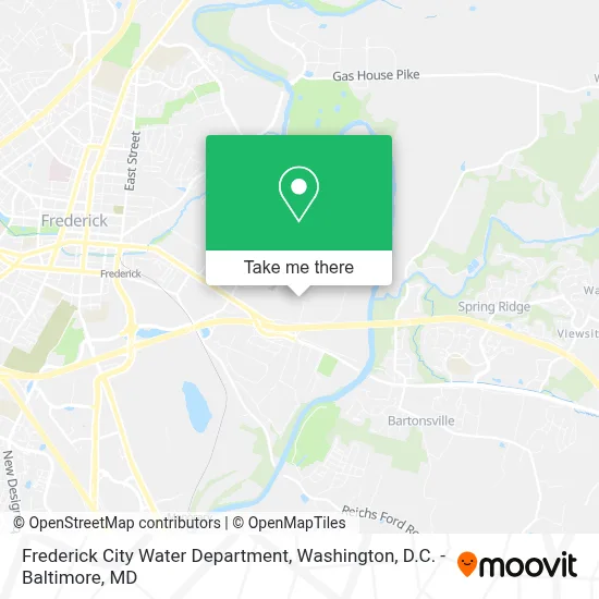 Frederick City Water Department map