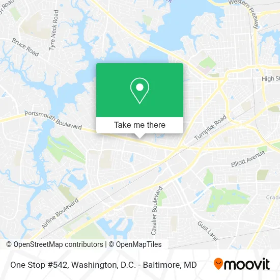 One Stop #542 map