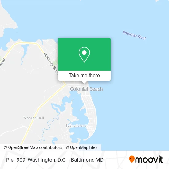Pier 909 map