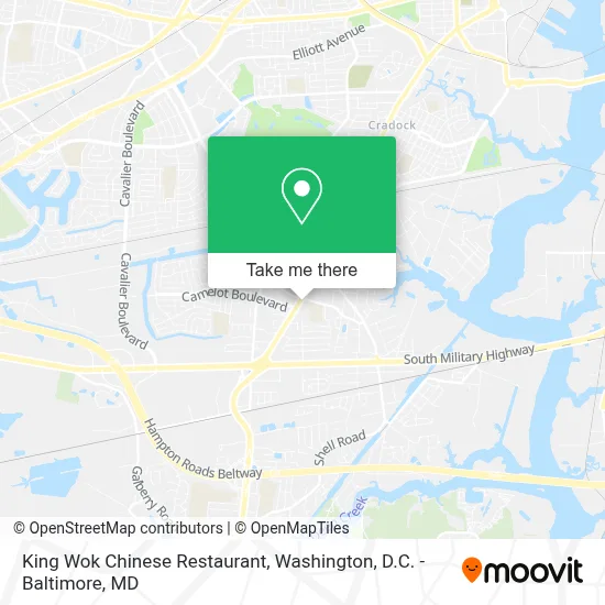 King Wok Chinese Restaurant map