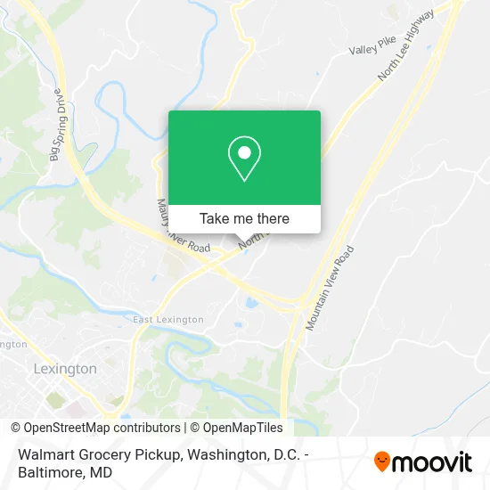 Walmart Grocery Pickup map