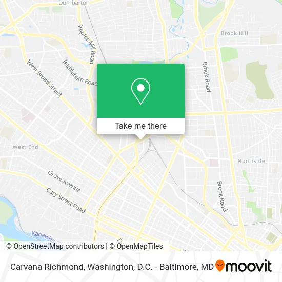 Carvana Richmond map