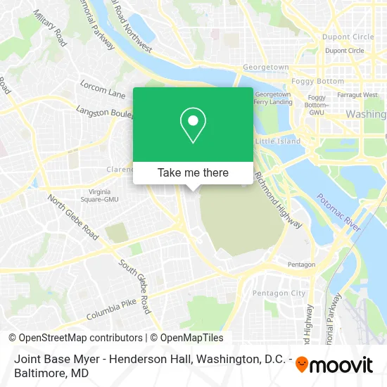 Joint Base Myer - Henderson Hall map