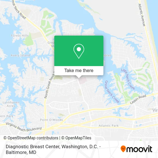 Diagnostic Breast Center map