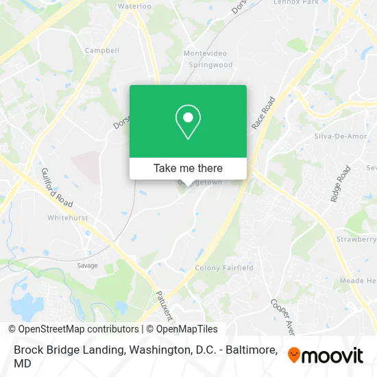 Brock Bridge Landing map