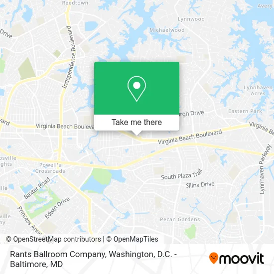 Rants Ballroom Company map