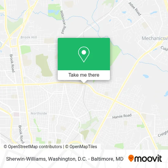 Sherwin-Williams map