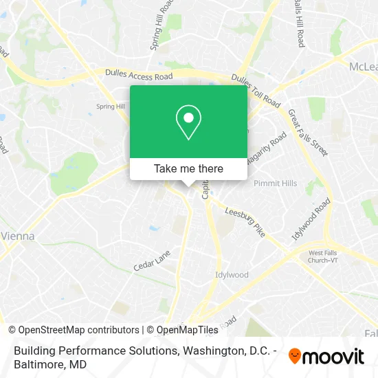Building Performance Solutions map
