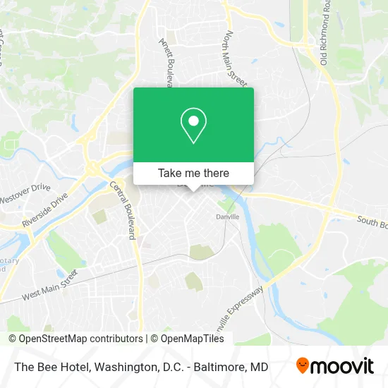 The Bee Hotel map