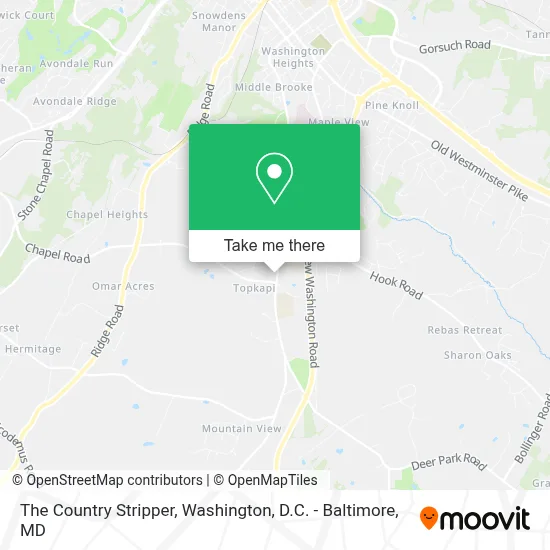 The Country Stripper map