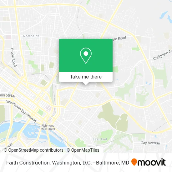 Faith Construction map